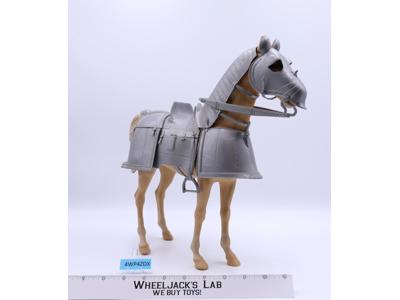 Silver Valor Horse w/ Armor Sir Stuart Noble Knight 1960s Marx Vintage 1/6 Scale
