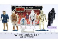 Red Six Pack 100% Complete W/Box Star Wars ESB 1980 Kenner Action Figure Set