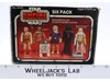 Red Six Pack 100% Complete W/Box Star Wars ESB 1980 Kenner Action Figure Set