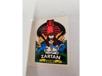 Milton Bradley Zartan Enemy Collector Card Sticker GI Joe 1986 Hasbro Vintage