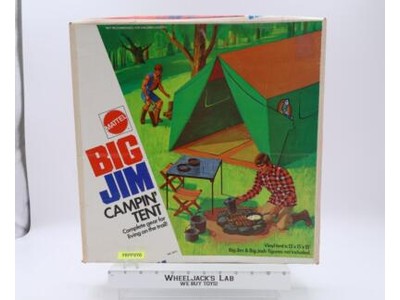 Campin' Tent 100% Complete Big Jim 1972 Mattel Vintage Action Figure Playset