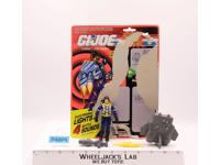 Major Bludd Sonic Fighter 100% Complete W/ Cardback 1990 GI Joe Hasbro Vintage