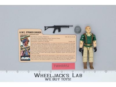 Crankcase V1 100% Complete G.I. Joe 1985 Hasbro Vintage Action Figure