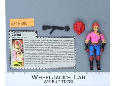 Zarana V1 100% Complete G.I. Joe 1986 Hasbro Vintage Action Figure