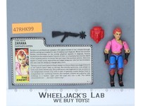 Zarana V1 100% Complete G.I. Joe 1986 Hasbro Vintage Action Figure