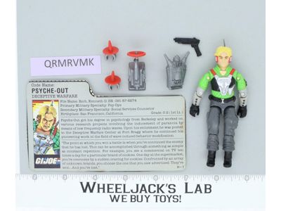 Psyche-Out V1 100% Complete G.I. Joe 1987 Hasbro Vintage Action Figure