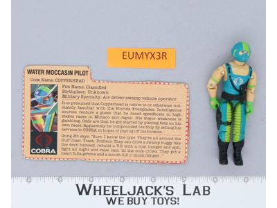 Copperhead V1 100% Complete G.I. Joe 1984 Hasbro Vintage Action Figure
