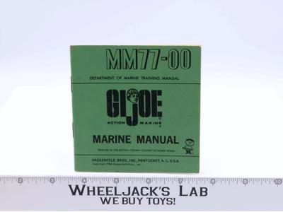 G.I. Joe Action Marine Manual MM 77-00 Original 1964 Vintage