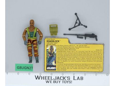 Roadblock V3 Tiger Force Complete G.I. Joe 1988 Hasbro Vintage Action Figure