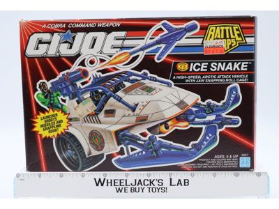 Ice Snake 100% Complete W/Box GI Joe 1992 Action Figure Vehicle