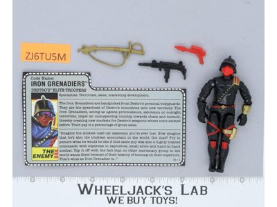 Iron Grenadiers V1 100% Complete G.I. Joe 1988 Hasbro Vintage Action Figure