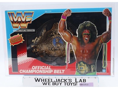 WWF Official Championship Belt HIGHEST GRADED AFA 85 Wrestling 1990 Hasbro MISB