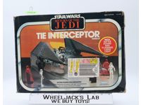 Imperial Tie Interceptor 100% Complete NICE Star Wars ROTJ 1983 Kenner Vehicle