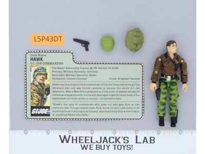 Hawk V2 100% Complete G.I. Joe 1986 Hasbro Vintage Action Figure
