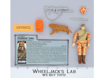 Spearhead & Max V1 100% Complete G.I. Joe 1988 Hasbro Vintage Action Figure
