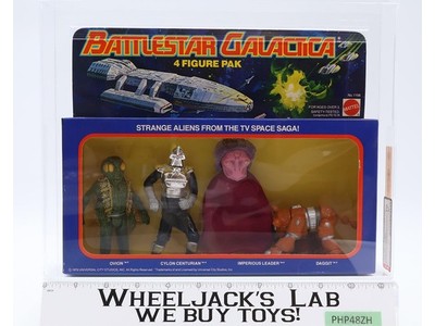 4 Figure Gift Set AFA GRADED 70 Battlestar Galactica TAPE SEALED NO COLOR BREAK
