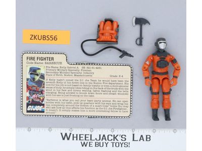 Barbecue V1 100% Complete G.I. Joe 1985 Hasbro Vintage Action Figure