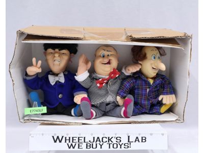 The Three Stooges 1997 Spumco Plush Dolls
