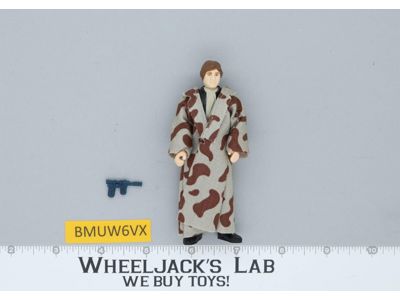 Han Solo Trench Coat 100% Complete Star Wars ROTJ 1983 Vintage Kenner NO REPRO