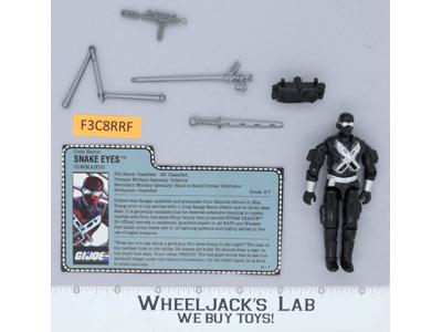 Snake Eyes V3 100% Complete G.I. Joe 1988 Hasbro Vintage Action Figure