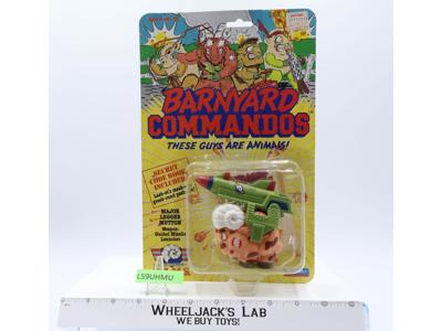 Major Legger Mutton Barnyard Commandos 1989 Playmates NEW MOSC SEALED