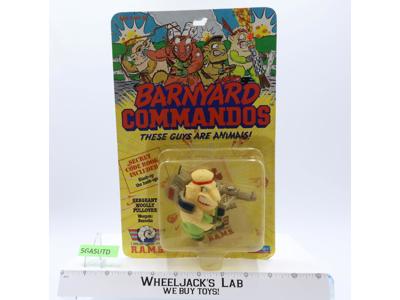 Sergeant Wooly Pullover Barnyard Commandos 1989 Playmates NEW MOSC SEALED
