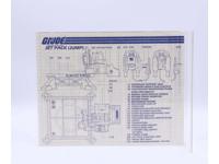 Jet Pack (Jump) 1986 ORIGINAL Instructions / Blueprints G.I. Joe