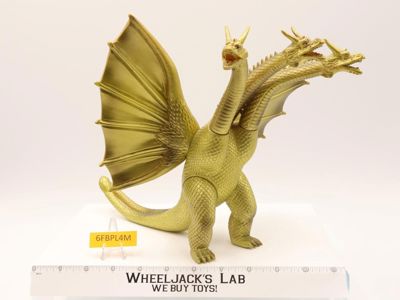 King Ghidorah Showa Gold Toho Kaiju Monster 1984 Bandai 9" Action Figure