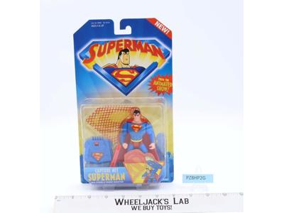 Superman Animated Series W/Capture Net Kenner 1996 MOSC