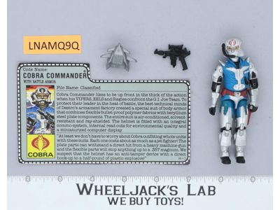 Cobra Commander V3 100% Complete G.I. Joe 1987 Hasbro Vintage Action Figure