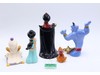 Lot of 5 Porcelain Bisque Figurine Aladdin Disney Jafar Genie Jasmine Abu
