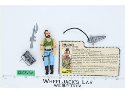Ripper V1 100% Complete G.I. Joe 1985 Hasbro Vintage Action Figure