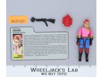 Zarana EARRINGS V1 100% Complete G.I. Joe 1986 Hasbro Vintage Action Figure