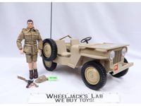 Desert Patrol Adventure Jeep USA W ANTENNA W/ Driver GI Joe 1971 Vintage