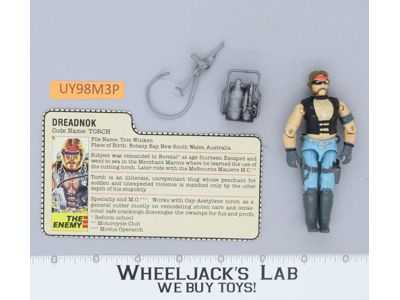 Torch V1 100% Complete G.I. Joe 1985 Hasbro Vintage Action Figure