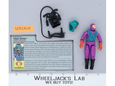 Toxo-Viper V1 100% Complete G.I. Joe 1991 Hasbro Vintage Action Figure