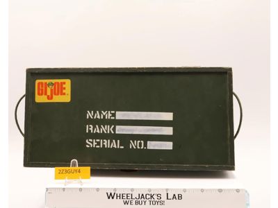 Wooden Footlocker Foot Locker W/Gear Tray 1964 GI Joe ARAH Hasbro Vintage