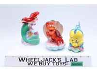 Ariel Flounder & Sebastian The Little Mermaid Disney 4-6" Ceramic Figurines