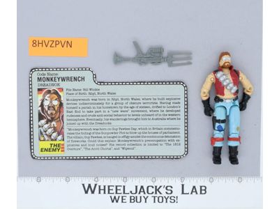 Monkeywrench V1 100% Complete G.I. Joe 1986 Hasbro Vintage Action Figure