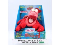 Talking Sebastian Pull-String Plush The Little Mermaid Disney 1990 Tyco NEW MISB