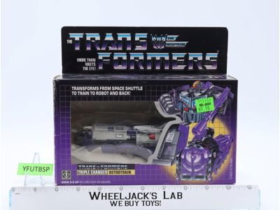 Astrotrain w/Box & Insert 100% Complete 1985 Vintage G1 Transformers Figure