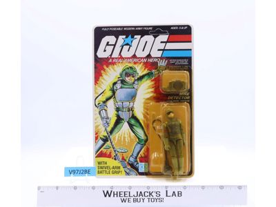 Tripwire Mine Detector GI Joe 1983 Hasbro Vintage Action Figure NEW MOSC SEALED