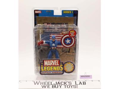 Captain American Marvel Legends Series 1 2002 ToyBiz Figure NEW MOSC SEALED