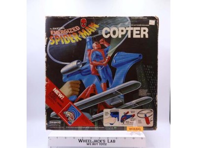 Energized Spider-Man Copter Helicopter Complete 1978 Remco Action Figure Vehicle