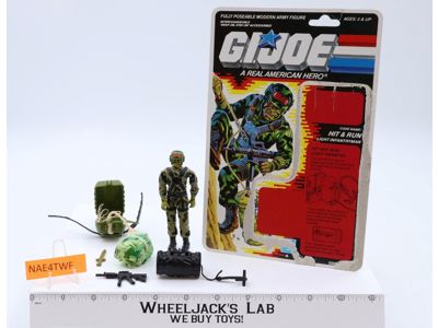 Hit & Run V1 100% Complete W/Cardback 1988 GI Joe ARAH Vintage Action Figure