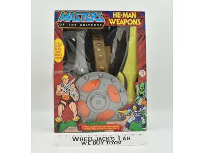 He-Man Weapons Set He-Man MOTU MIB 1982 Mattel Masters of the Universe Vintage
