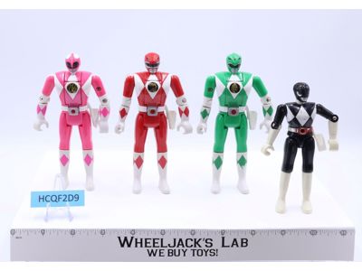 Lot of 4 Auto Morphin Power Rangers 1993 5.5" Bandai Action Figures