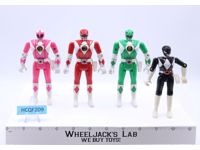 Lot of 4 Auto Morphin Power Rangers 1993 5.5" Bandai Action Figures