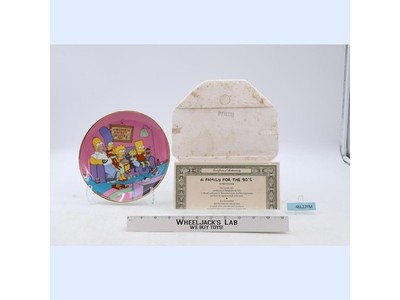 The Simpson's A Family for the 90's Porcelain Collector Plate 1991 Franklin Mint