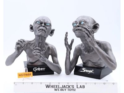 Gollum & Smeagol Pewter Bookends Lord of the Rings Noble Collection